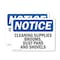 Signmission Cleaning Supplies Brooms Dust Pans And Shovels, 24 in W x Rectangle, Plastic OS-2PACK-NS-P-1824-L-10650 - alternate 1